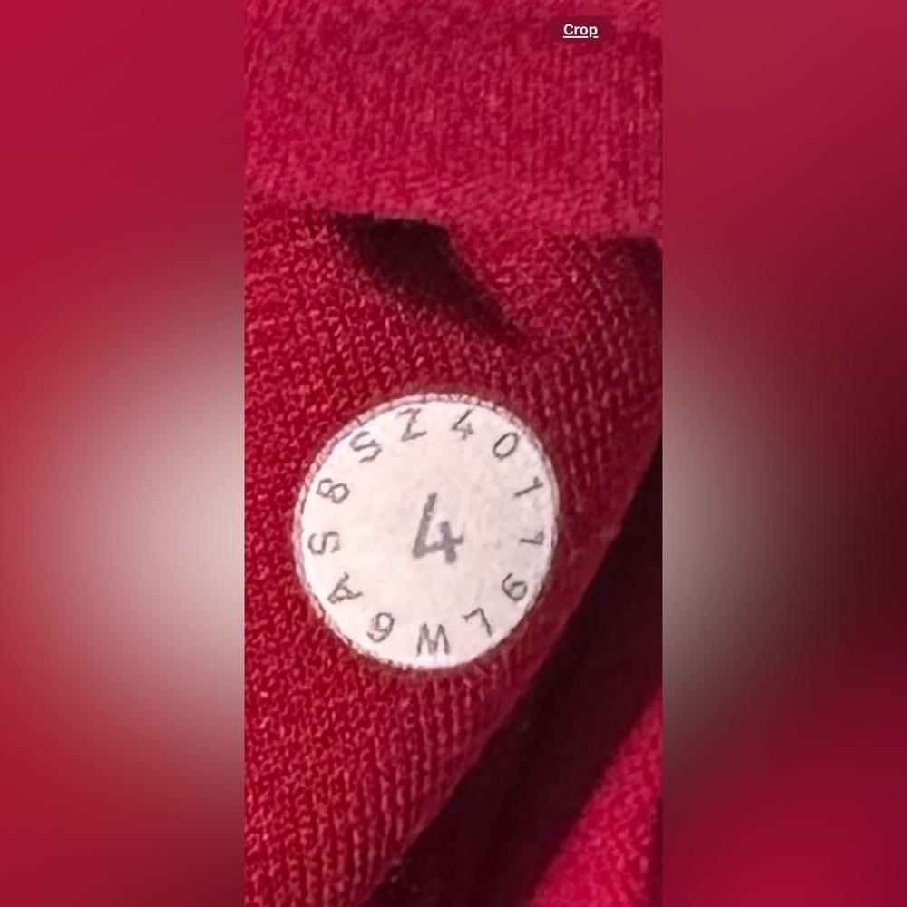 Lululemon Wunder Under High-Rise Crop 23” Cranberry Red Size 4 - Picture 4 of 7
